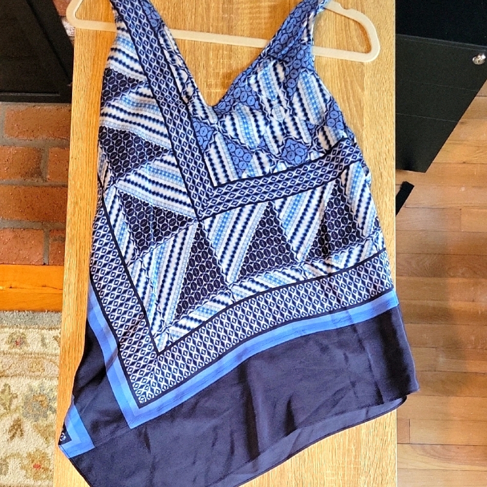 Nic + Zoe Asymetric Silk Tank
